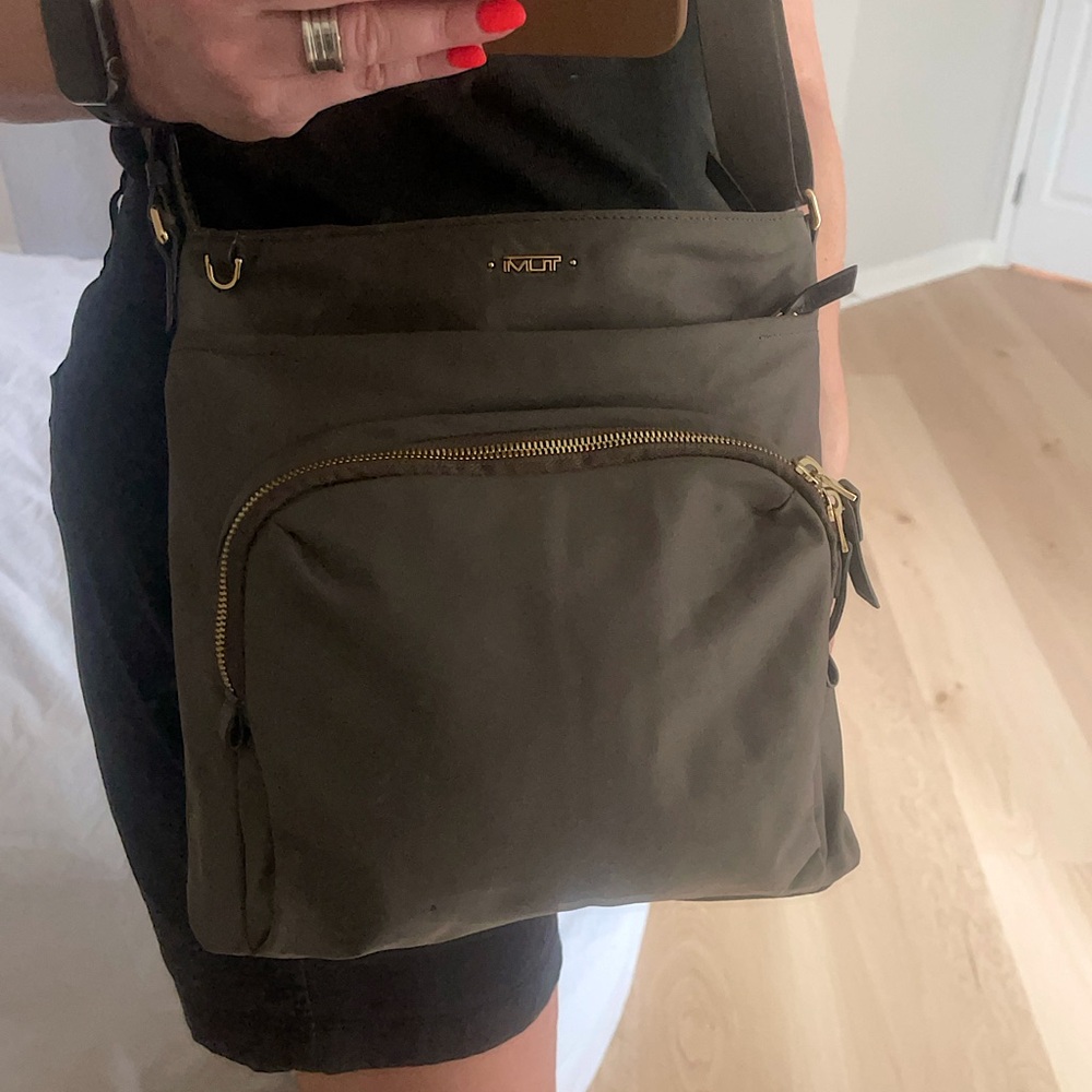 Tumi Brown Nylon Crossbody Bag
